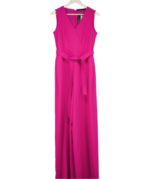 KAREN MILLEN Pink Wide Leg Jumpsuit UK 12