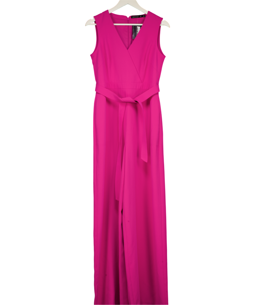 KAREN MILLEN Pink Wide Leg Jumpsuit UK 12