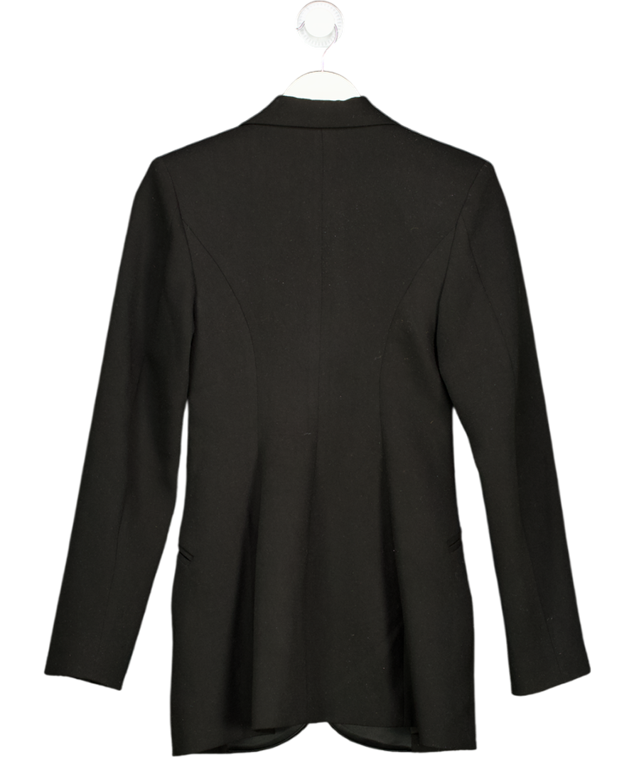 House of CB Gabri Black Stretch Crepe Tailored Blazer UK XS