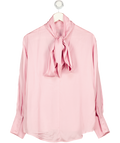 H&M Pink Edition Scarf-detail Blouse UK M