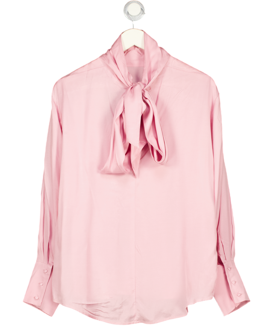 H&M Pink Edition Scarf-detail Blouse UK M