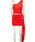 White Fox Red Love You More Mini Skirt Berry UK S