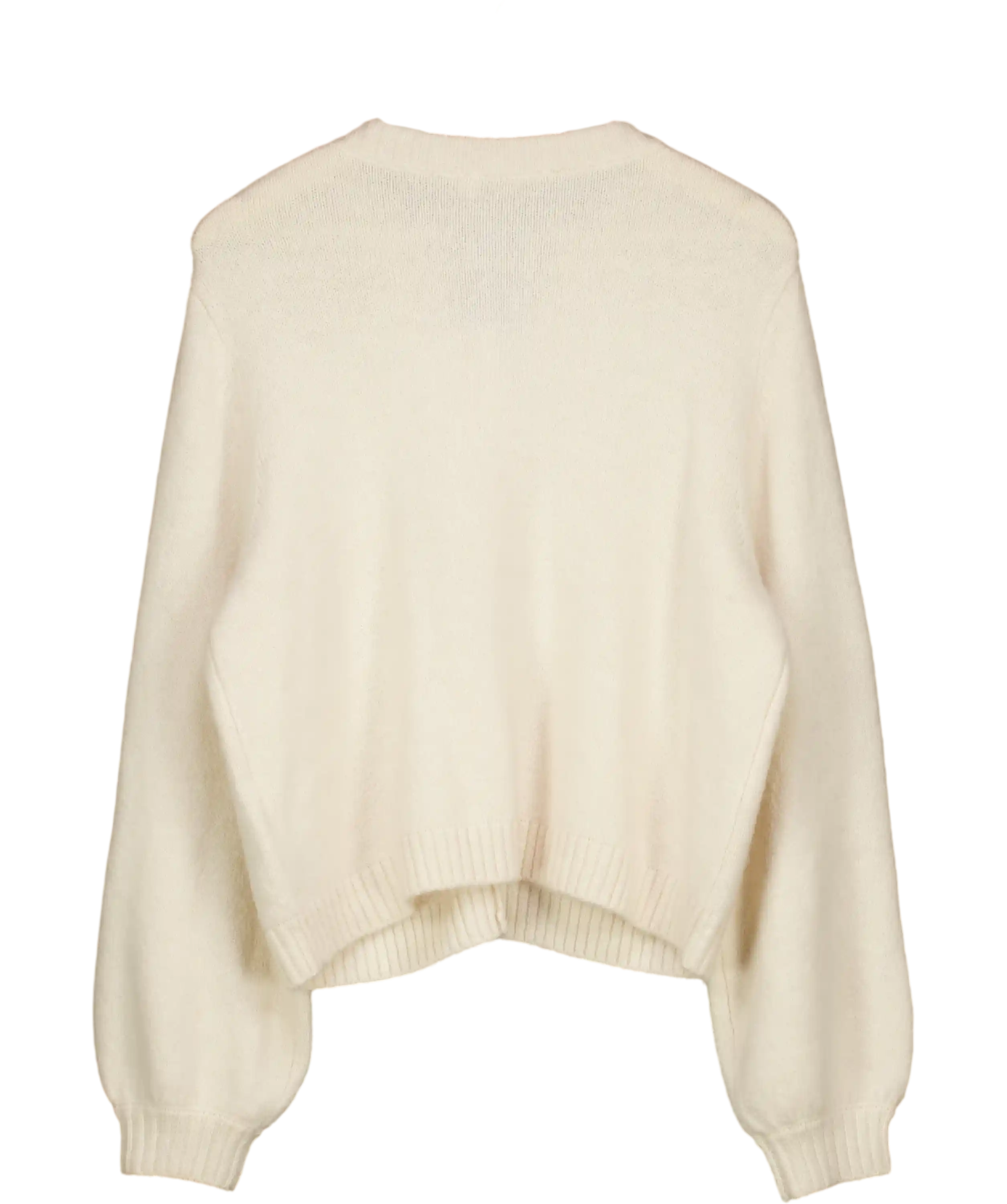 MINT VELVET Cream Alpaca Blend Cardigan With Gold Buttons UK XL