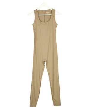ADANOLA Brown Sleeveless Unitard UK M