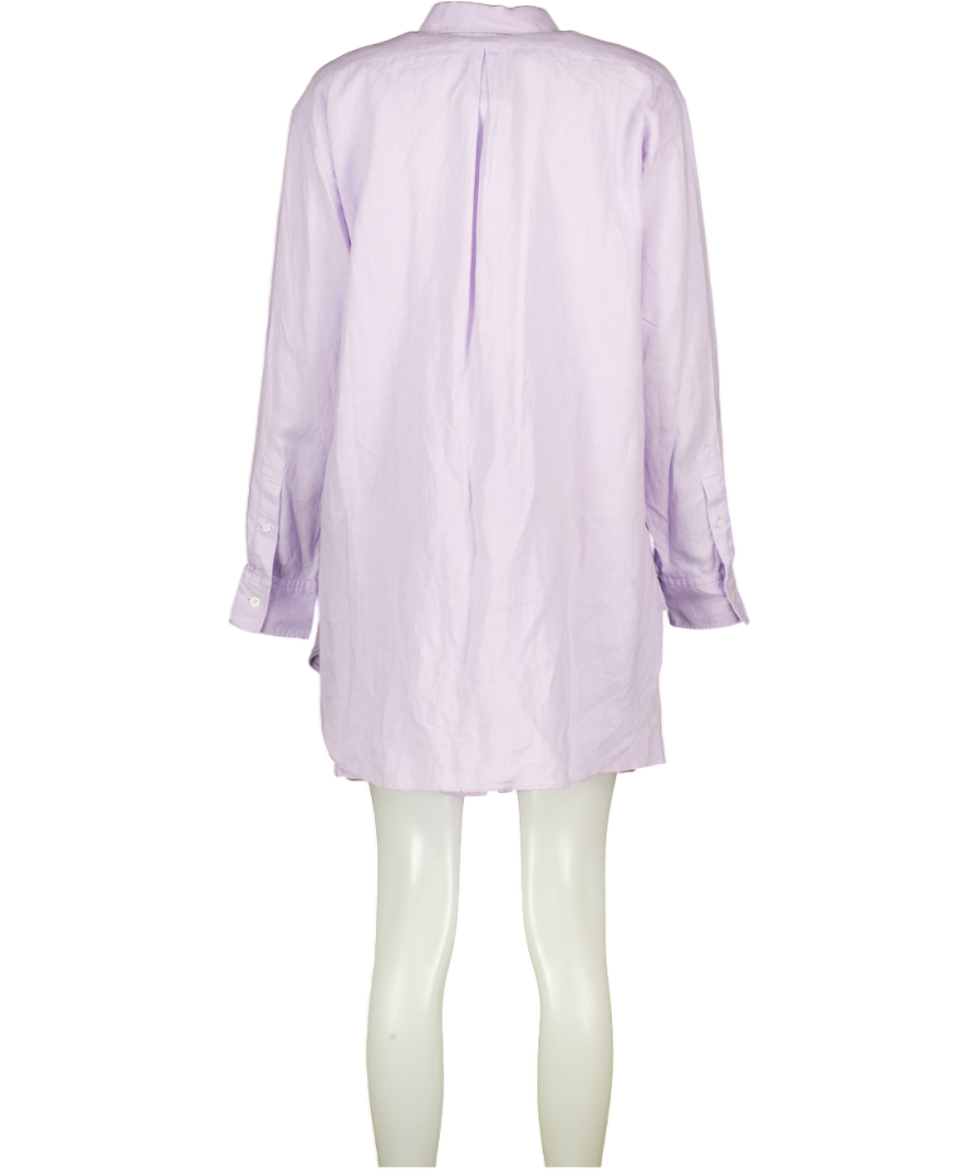 ARKET 2-piece Lilac Purple 100% Linen Shirts & Shorts Set UK 10