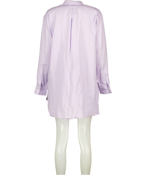 ARKET 2-piece Lilac Purple 100% Linen Shirts & Shorts Set UK 10