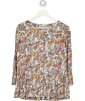 & Other Stories Woodland Floral Printed Peplum Blouse UK 8