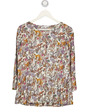 & Other Stories Woodland Floral Printed Peplum Blouse UK 8