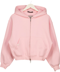 Fax Copy Express Pink Basic Zip Up Hoodie UK M
