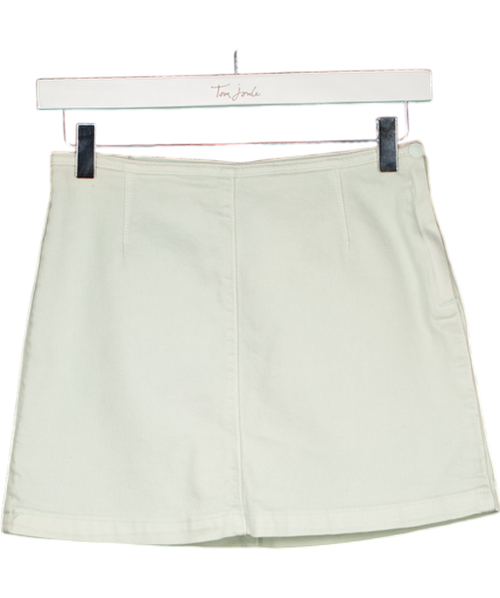 Calvin Klein Green Washed Denim Mini Skirt W25
