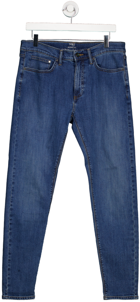 M&S Blue Skinny Fit Jeans W32