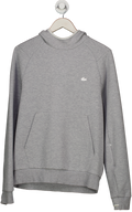 Lacoste Grey Funnel Neck Hoodie UK M