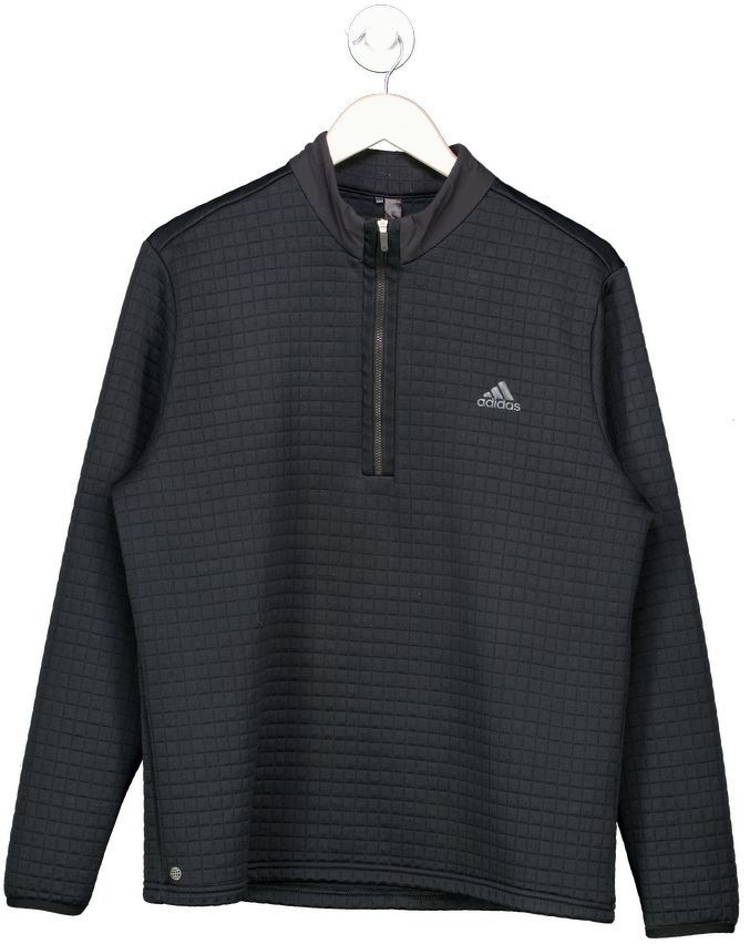 adidas Black Dwr 1/4 Zip Sweatshirt UK L