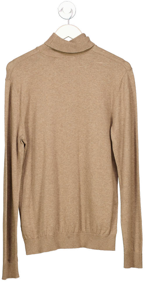 Selected Homme Brown Roll Neck Knit Jumper UK M