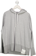 adidas Grey Oversized Statement Hoodie UK M
