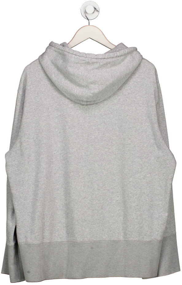 adidas Grey Oversized Statement Hoodie UK M