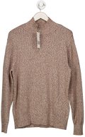 ZARA Orange Fine Knit High Neck Jumper UK M