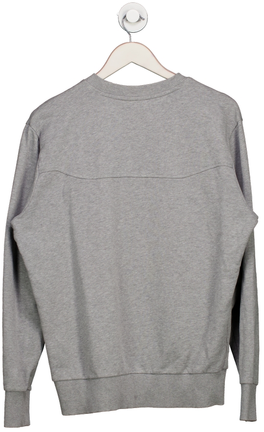 hugo boss Grey Crew Neck Quilted Sweatshirt UK M