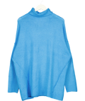 SimplyBe Blue Blue Roll Neck Knit Jumper Size 20/22, size UK 20 — front