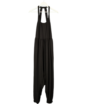 HALARA Black Backless Harem Casual Jumpsuit UK XXL
