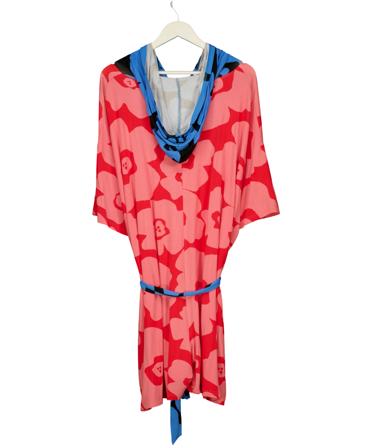 THE OODIE Multicoloured Orla Kiely Bamboo Jersey Playsuit, size UK L/XL — back