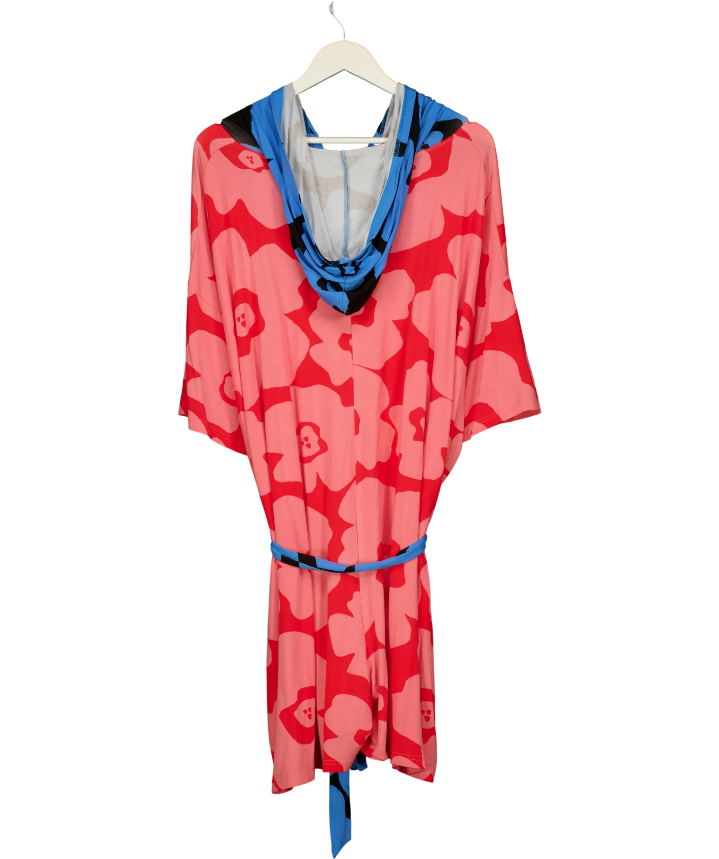 THE OODIE Multicoloured Orla Kiely Bamboo Jersey Playsuit, size UK L/XL — back