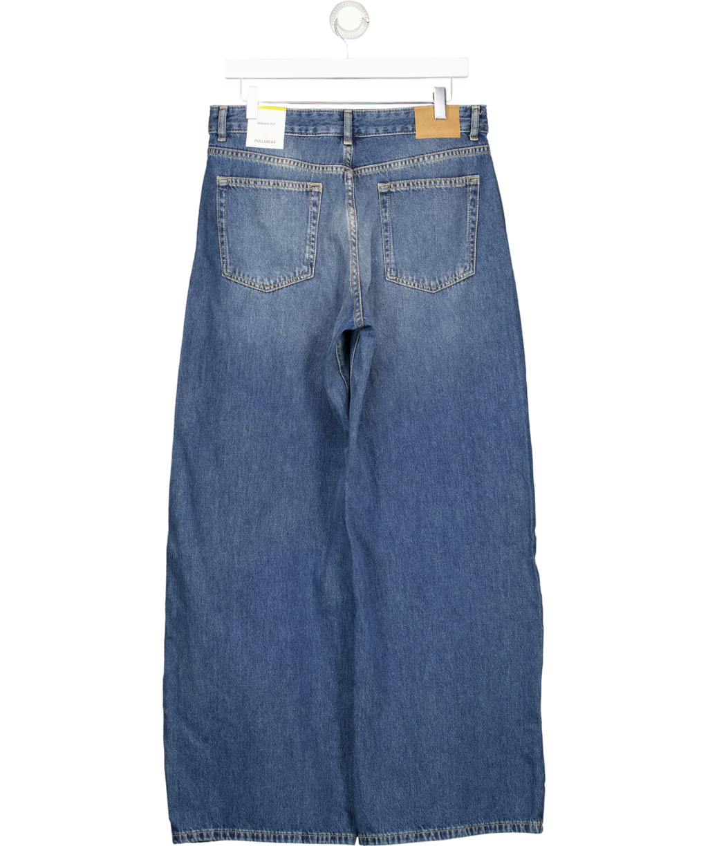 Pull&Bear Blue Baggy Fit Blue Wide Leg Jeans EUR 40, size UK 12 — back