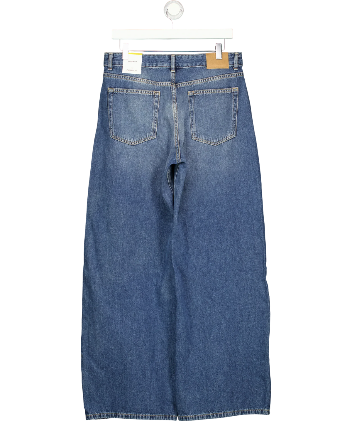 Pull&Bear Blue Baggy Fit Blue Wide Leg Jeans EUR 40, size UK 12 — back