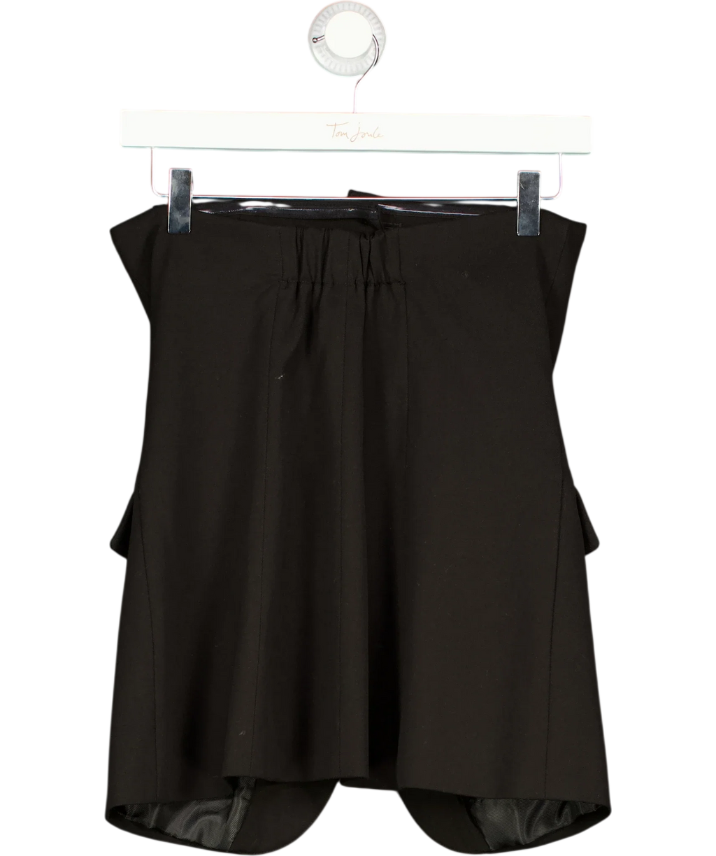 ZARA Black Off-the-Shoulder Bustier Top Black, size UK XS — back