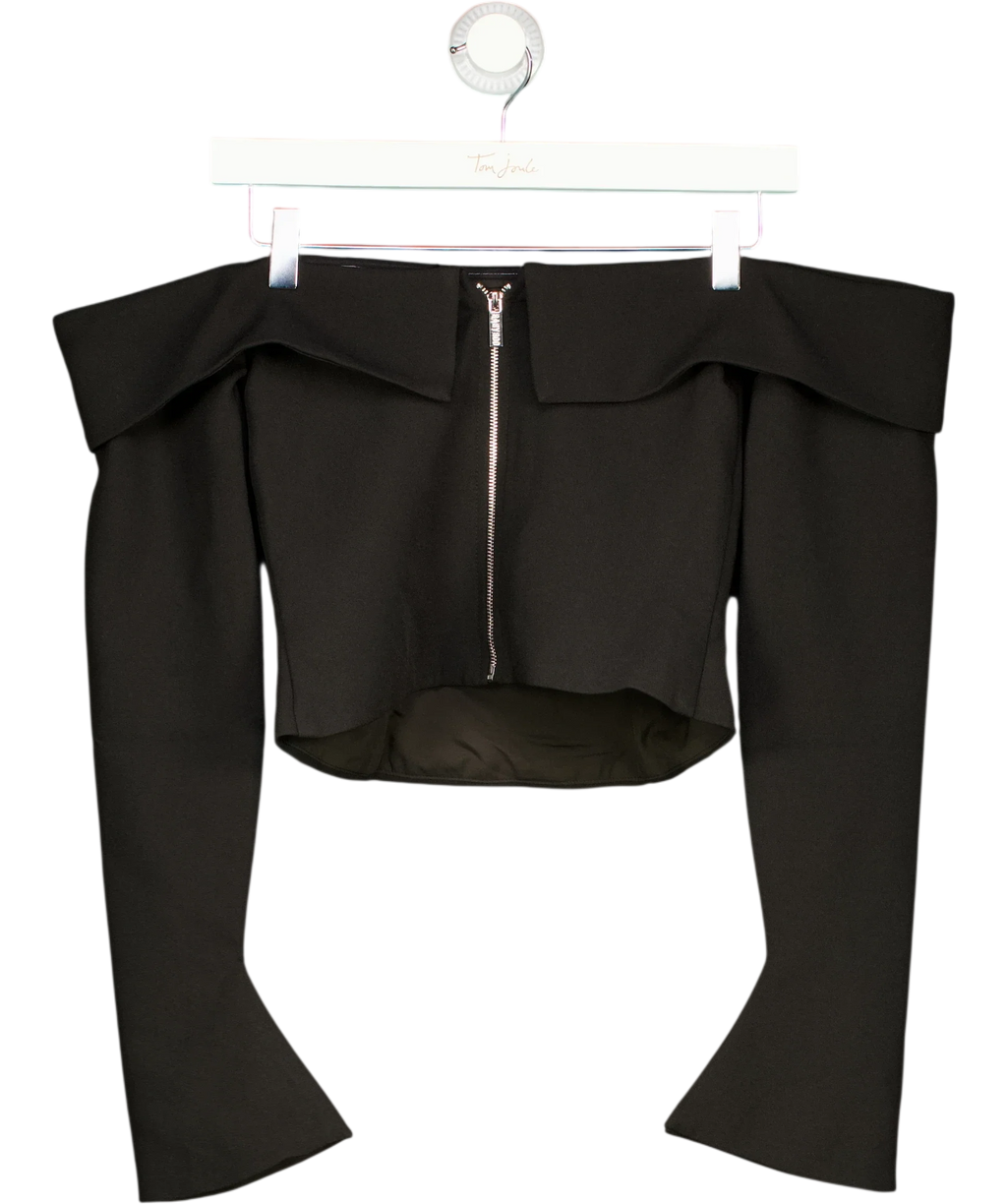 Babyboo Black Geneva Off-The-Shoulder Top Black, size UK S — back