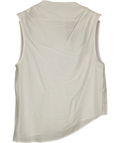ASOS White DESIGN Slash Neck Sleeveless Top Cream, size UK 10 — front