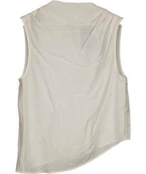 ASOS White Design Slash Neck Sleeveless Top Cream UK 10