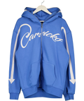 Carsicku Blue Love Spread Zip Up Hoodie Blue, size UK L — front