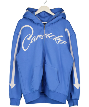 Carsicku Love Spread Zip Up Hoodie Blue UK L