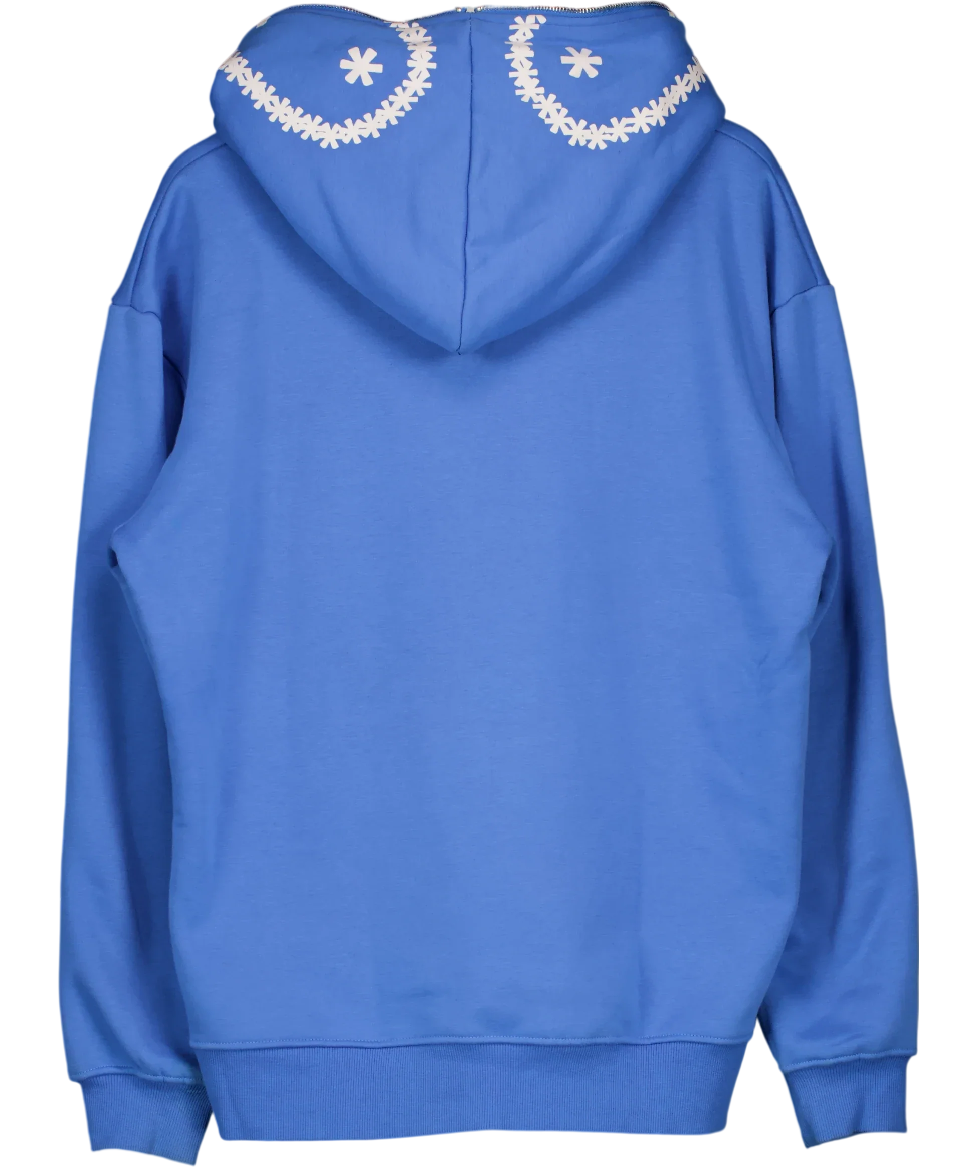 Carsicku Blue Love Spread Zip Up Hoodie Blue, size UK L — back