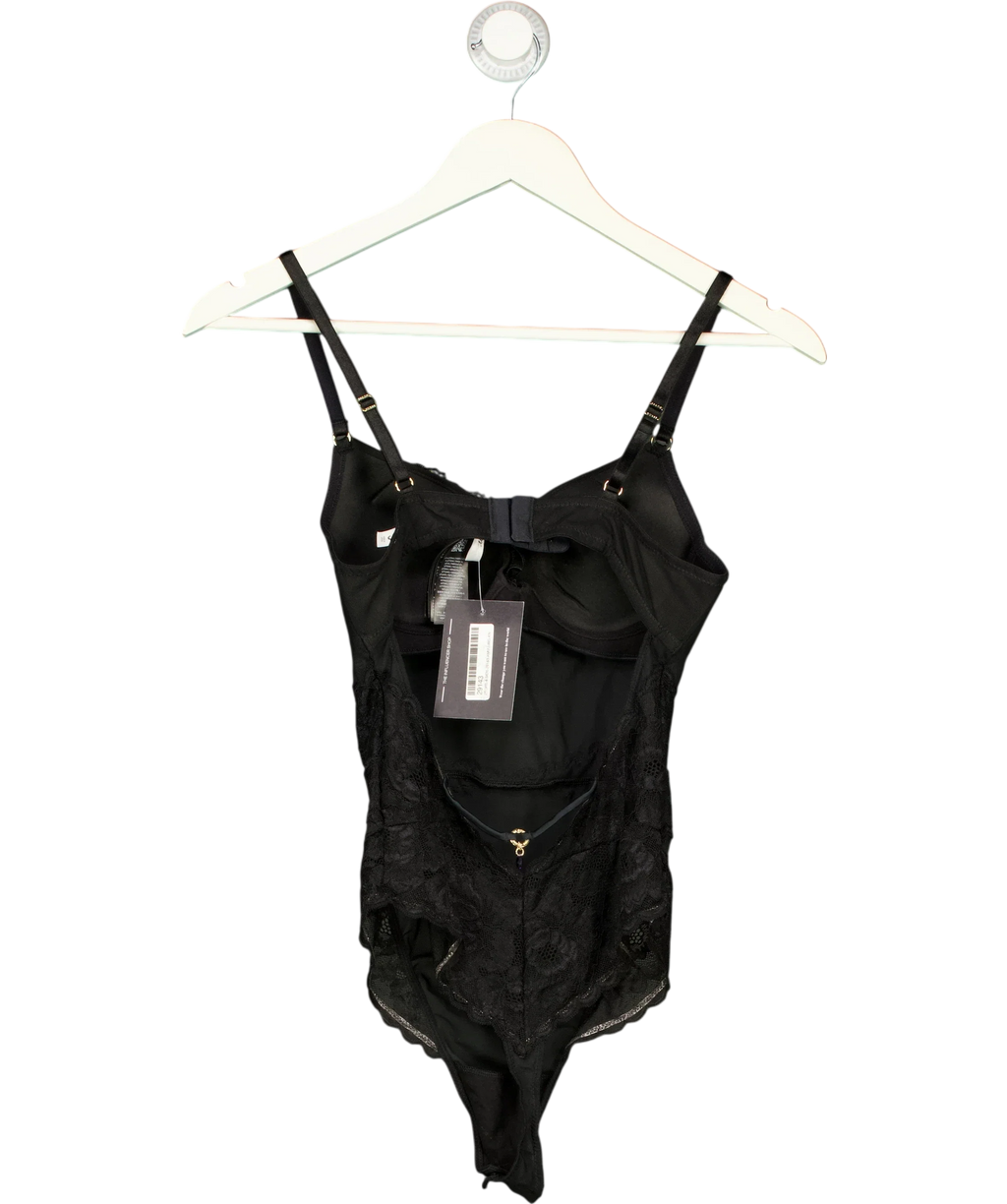 Guess Black Rachel Lace Padded Bodysuit Black, size UK S — back
