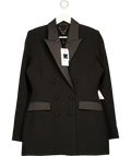 Nadine Merabi Black Monica Black Blazer Dress, size UK M — front