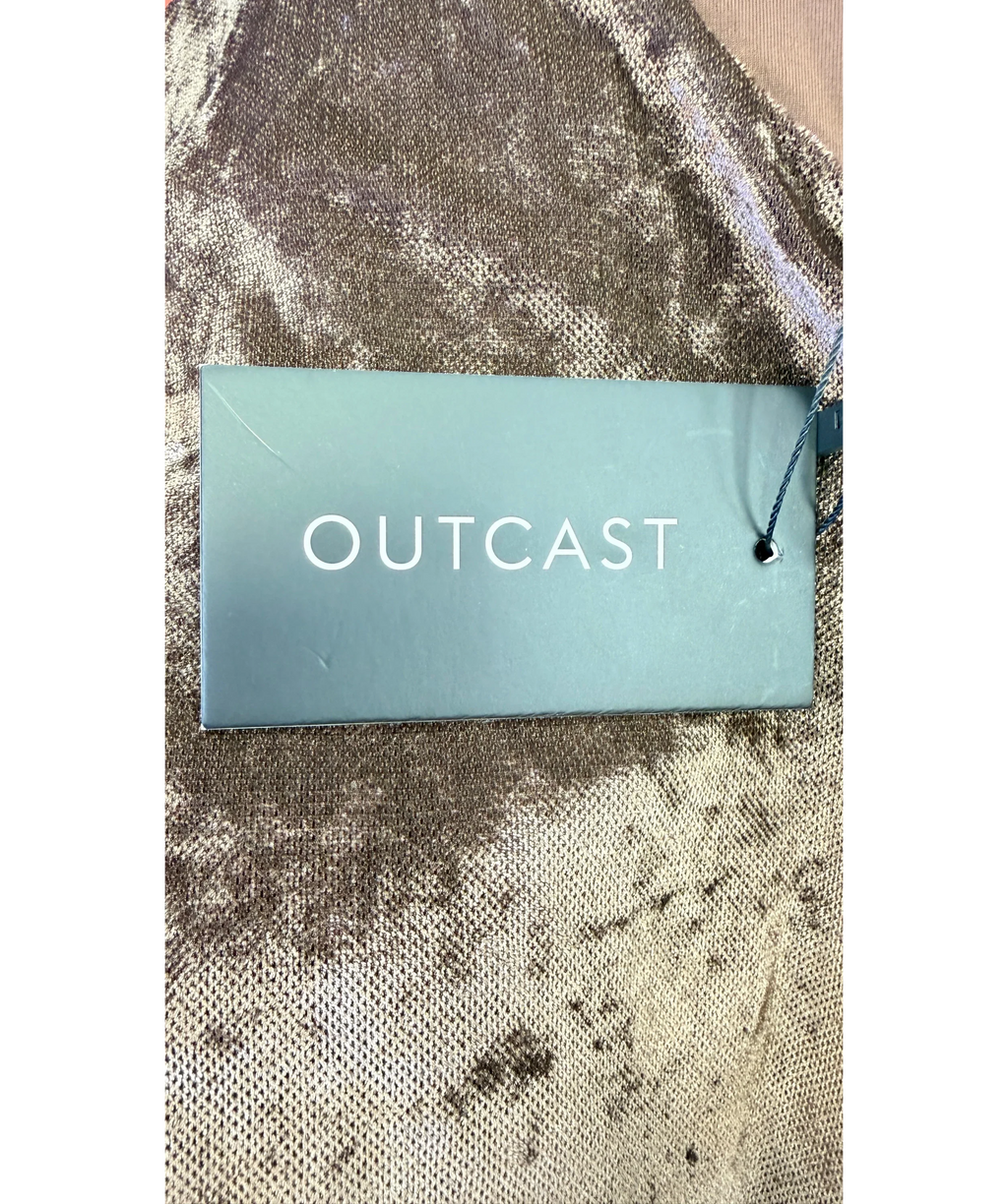 Outcast Brown Miane 2-Piece VELVET Maxi Dress Chocolate, size UK S — detail