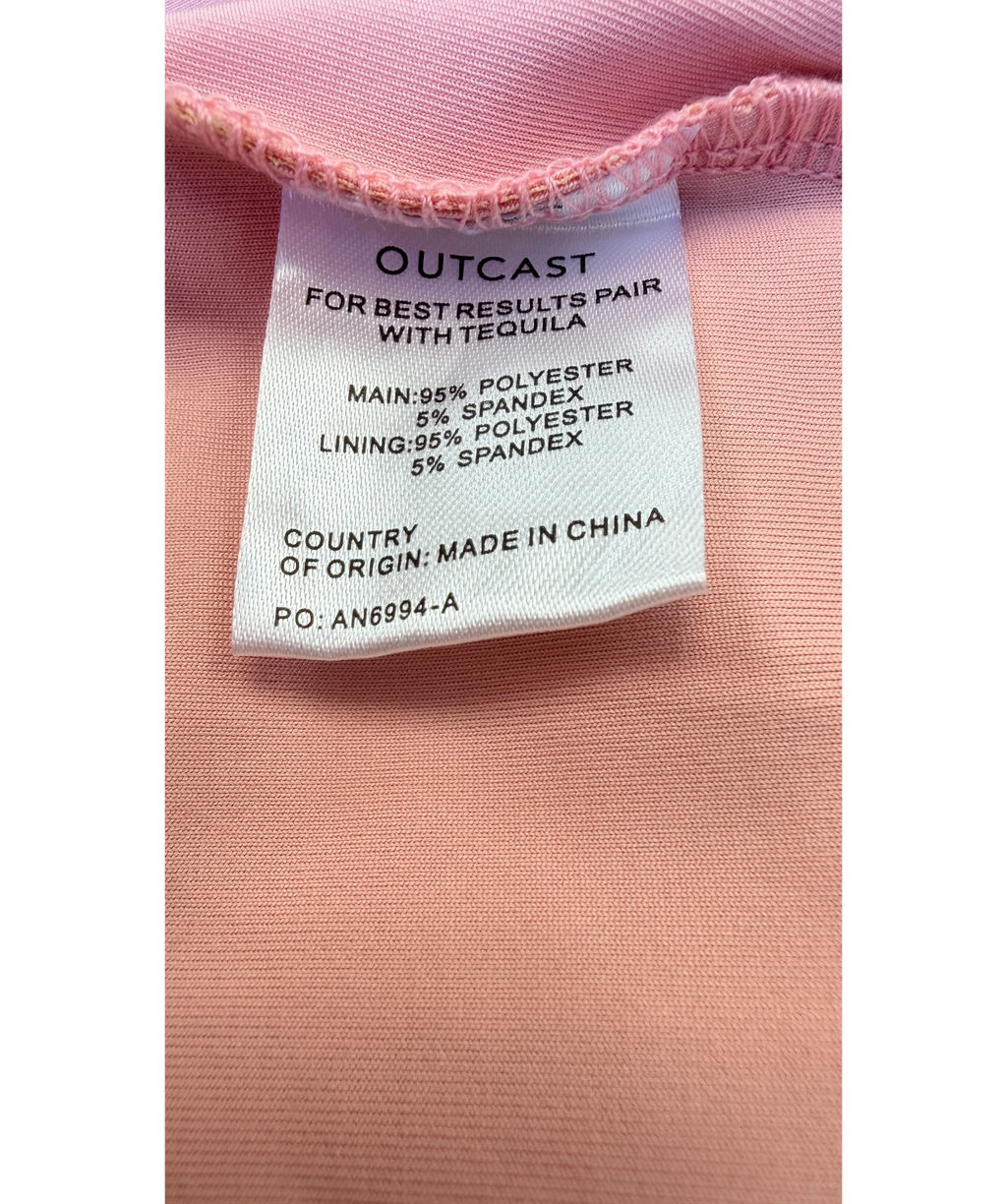 Outcast Pink Yuille Maxi Dress Karmyn Pink Floral, size UK S — label