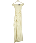 Babyboo Cream Joyce Bardot Maxi Dress Ivory, size UK XS — front