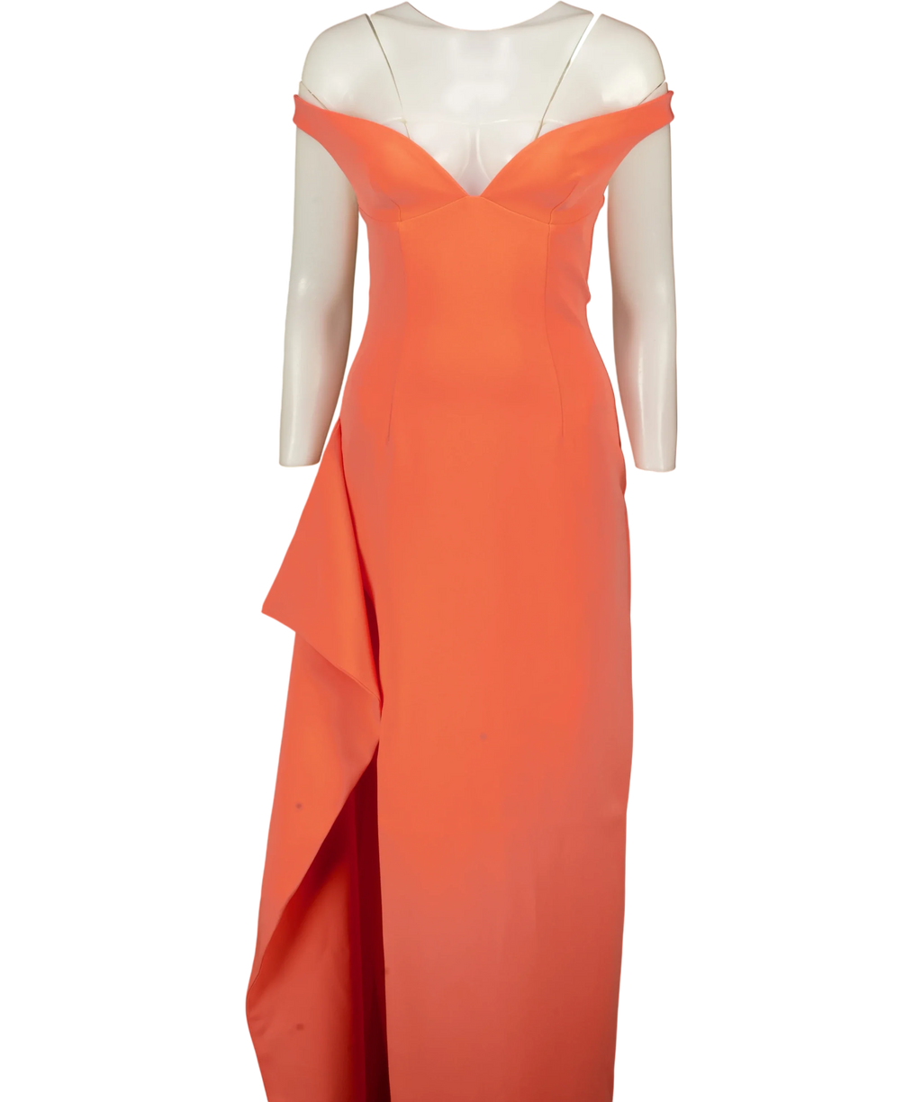 Babyboo Pink Khalesia Maxi Dress Coral Pink, size UK S — front
