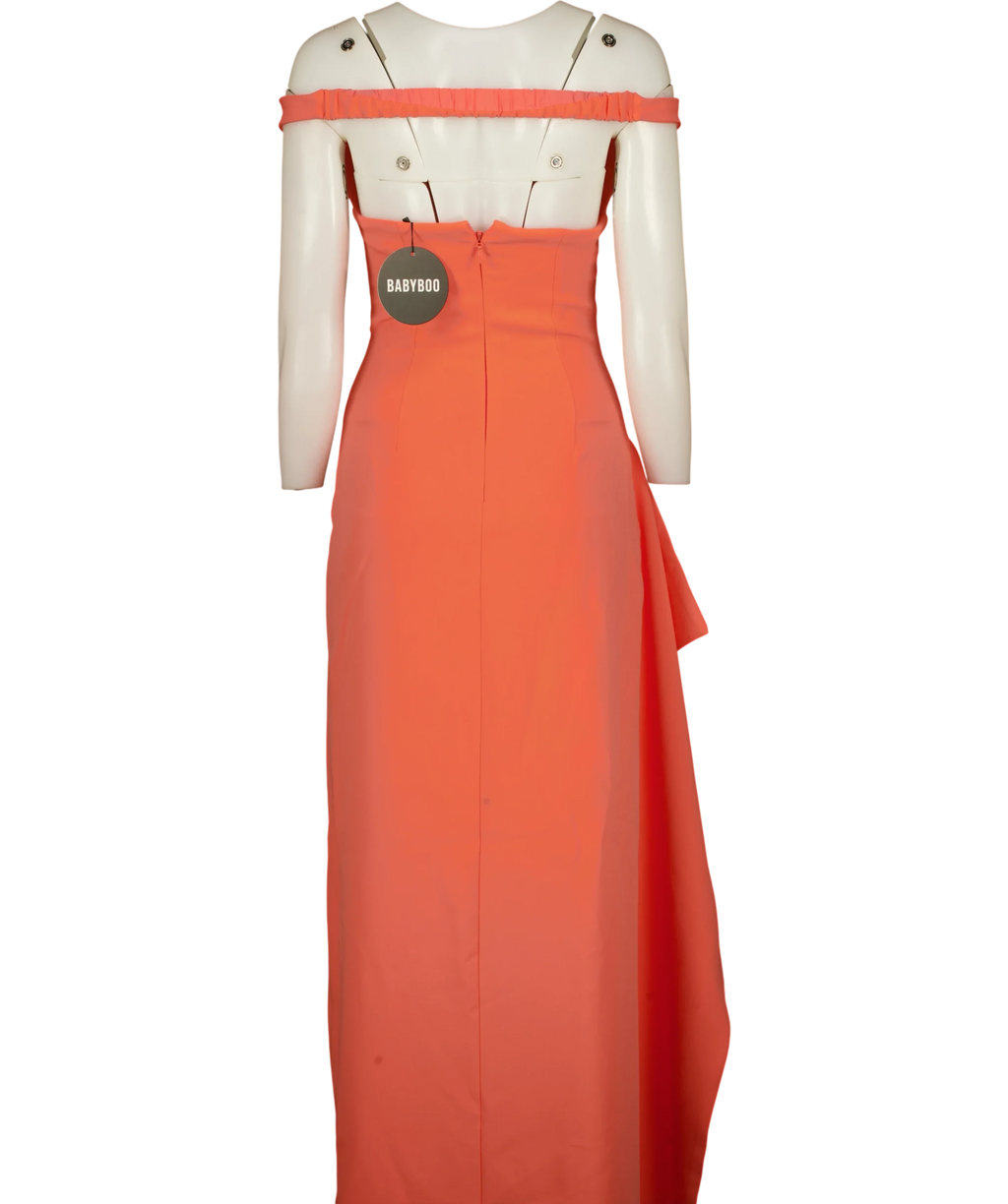 Babyboo Pink Khalesia Maxi Dress Coral Pink, size UK S — back