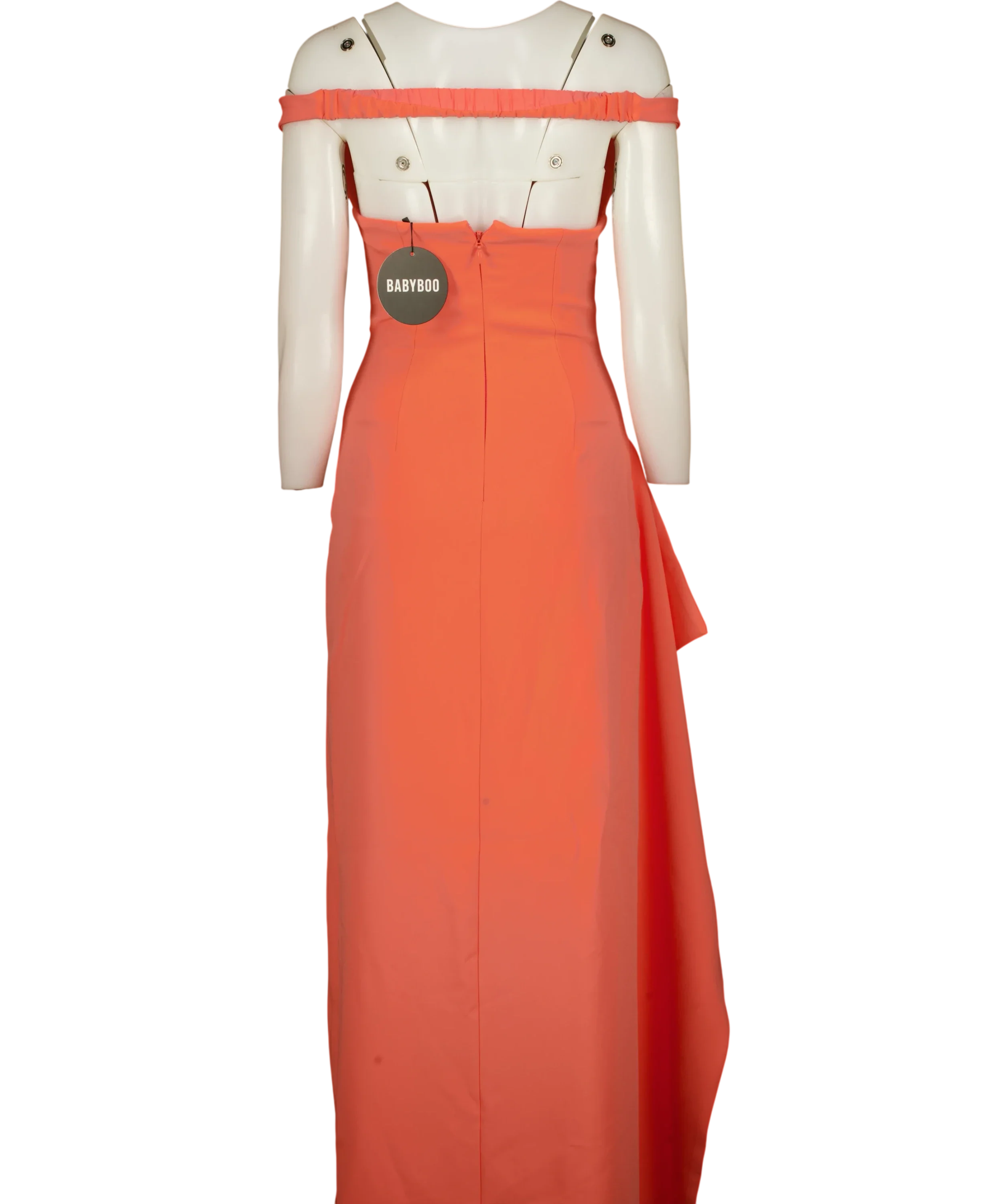 Babyboo Pink Khalesia Maxi Dress Coral Pink, size UK S — back