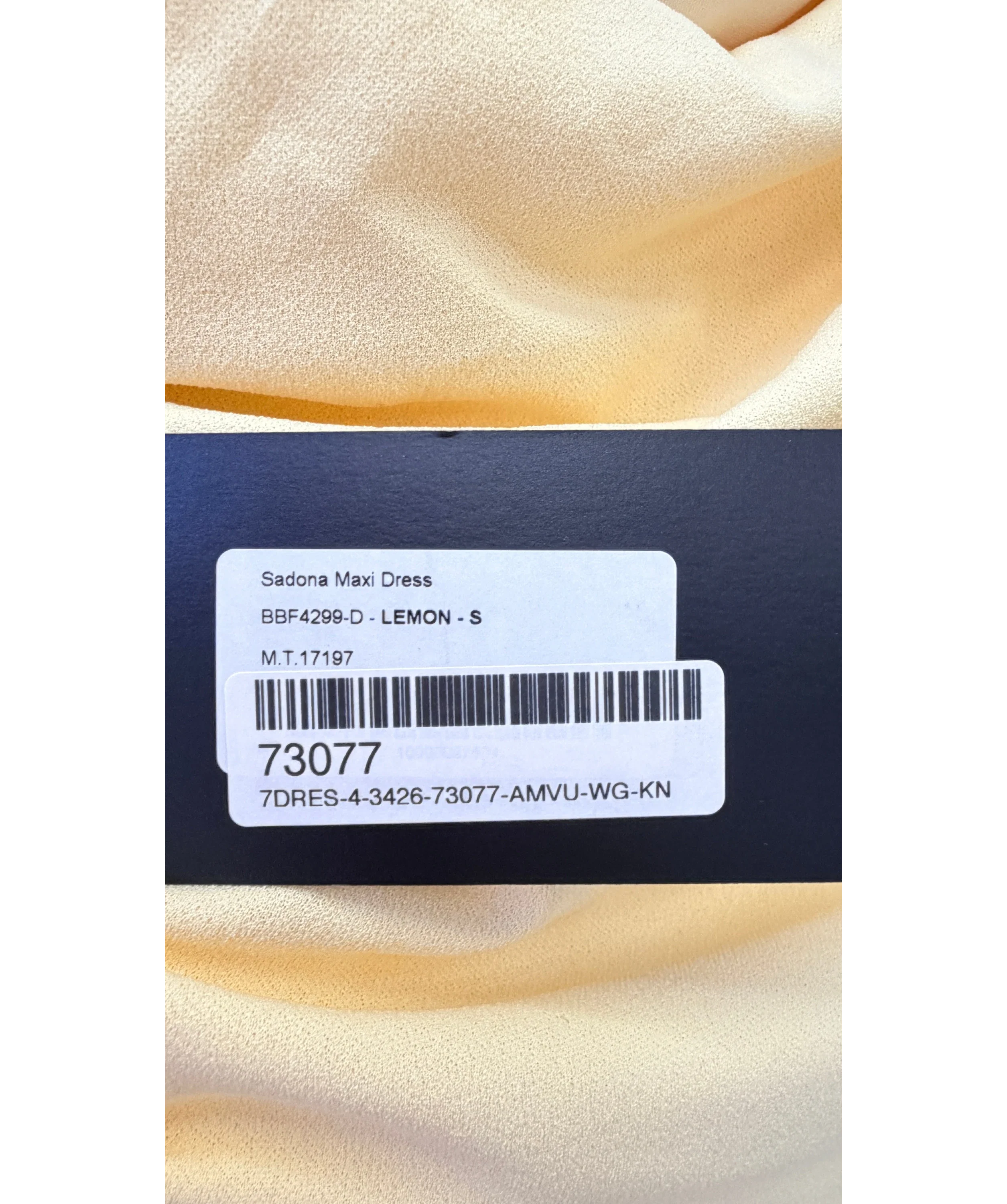 Babyboo Yellow Sadona Maxi Dress Lemon YELLOW, size UK S — label