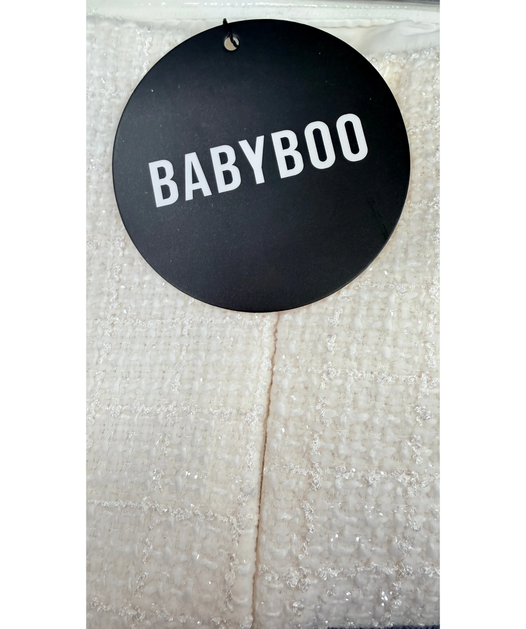 Babyboo Cream Lottie Ivory Mini Dress, size UK S — detail