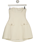 Babyboo Cream Lottie Ivory Mini Dress, size UK S — front