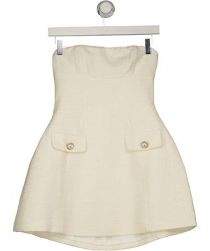 Babyboo Cream Lottie Ivory Mini Dress UK S