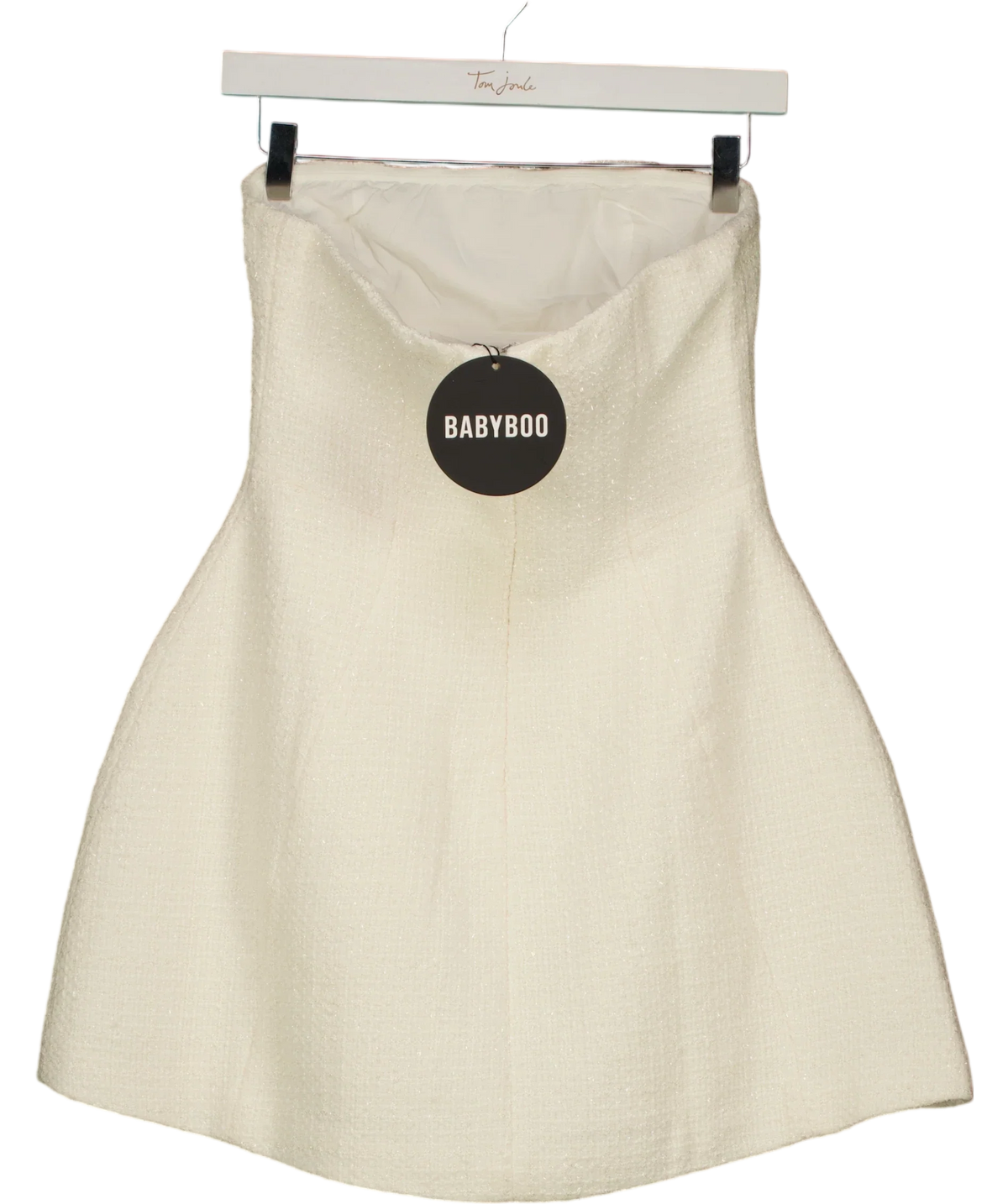 Babyboo Cream Lottie Ivory Mini Dress, size UK S — back