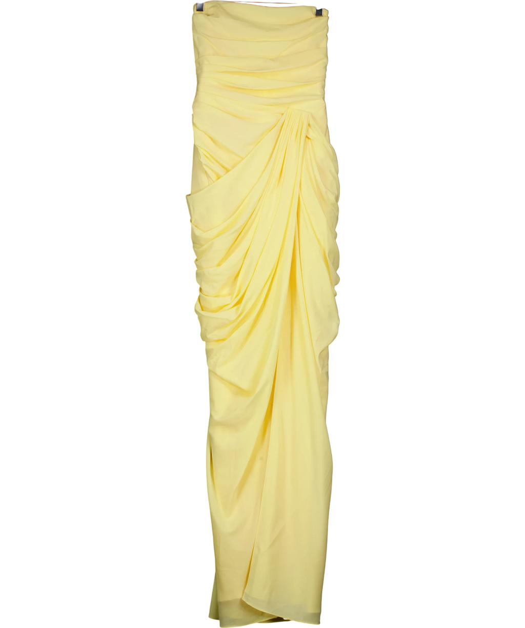 Babyboo Yellow Cyra Lemon Maxi Dress, size UK S — front