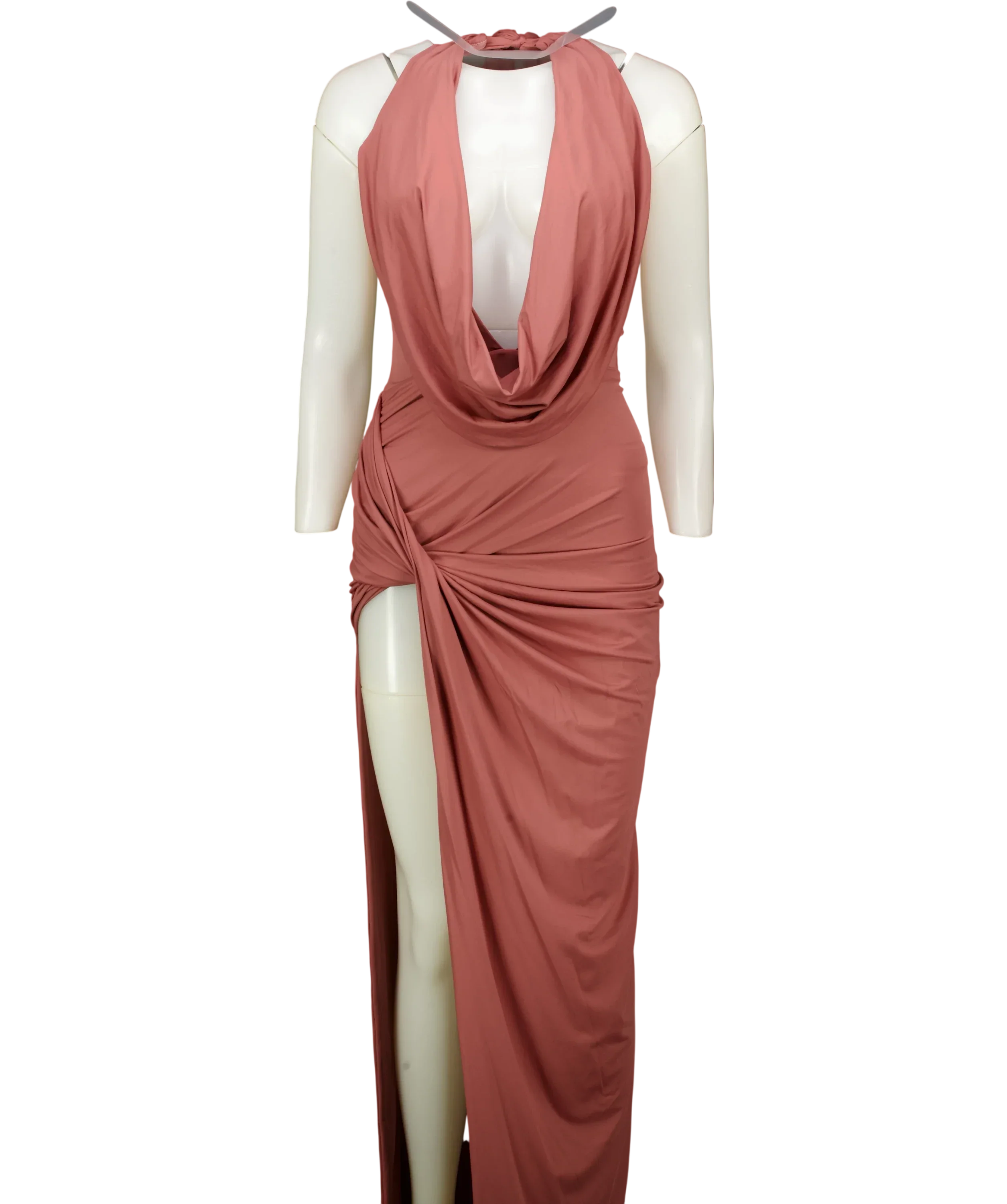 Babyboo Pink Kingsley Maxi Dress Rose Brown, size UK S — front
